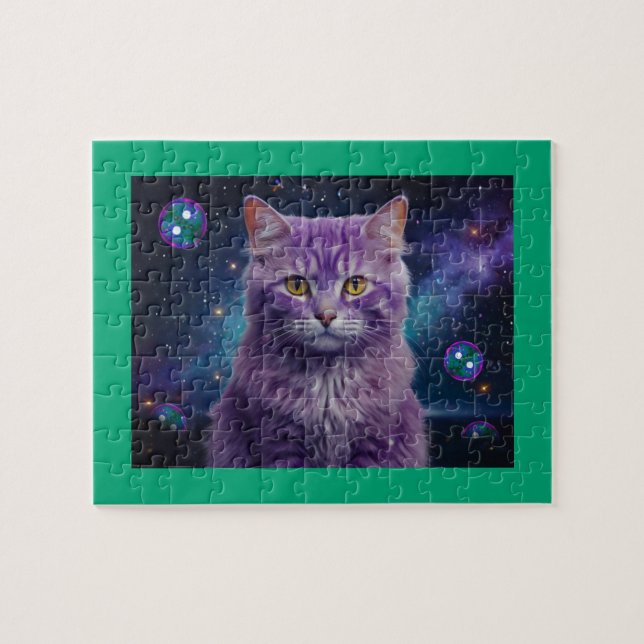 Rompecabezas de gato adorable para amantes de los  (Horizontal)