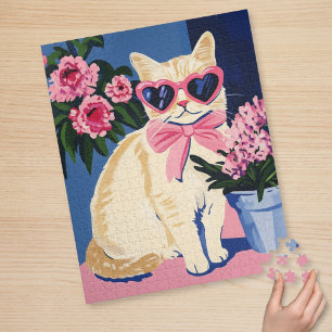 Rompecabezas de gato bonito