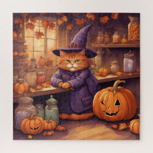 rompecabezas de gato de halloween #1