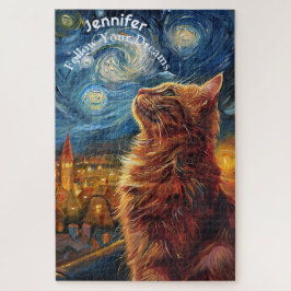 Rompecabezas de gato motivador de Vincent Van Gogh