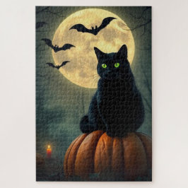 Rompecabezas de Gato Negro Brillante Místico – Mag