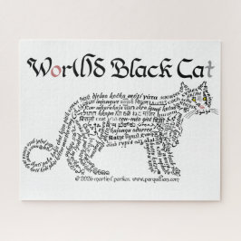 Rompecabezas de Gato Negro Palabra Mundial
