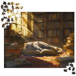 Rompecabezas de gato, regalo de mamá de gatos de g<br><div class="desc">Sumérjase en el encantador mundo de nuestro rompecabezas de 500 piezas que le da vida a una escena serena directamente de una acogedora biblioteca. Este rompecabezas presenta un Gato Cute Napping pacíficamente disfrutando del abrazo dorado de la luz del sol, rodeado de antiguos tomos de conocimiento. Cada pieza da vida...</div>