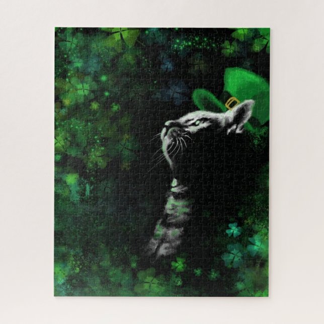 Rompecabezas de Gato Suertudo - Pintura (Vertical)