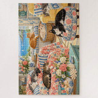 rompecabezas de gatos de arte de 1000 piezas