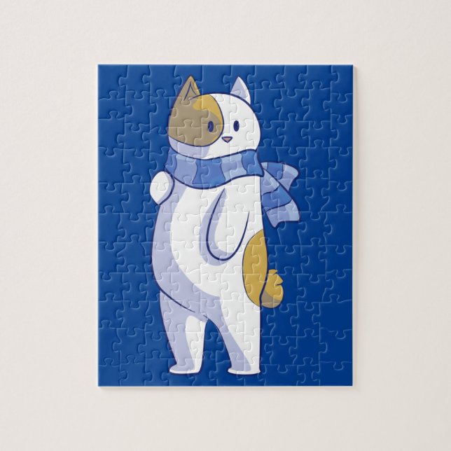 rompecabezas de gatos de invierno (Vertical)