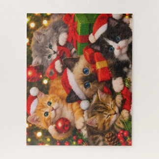 Rompecabezas de gatos navideños lindos regalos