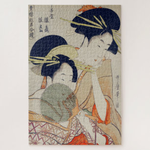 Rompecabezas de geishas japonesas antiguas