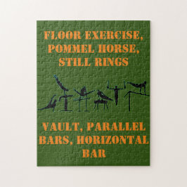 Rompecabezas de gimnasia para niños en los colores