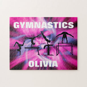 Rompecabezas de Gimnasia Remolino Rosa y Púrpura