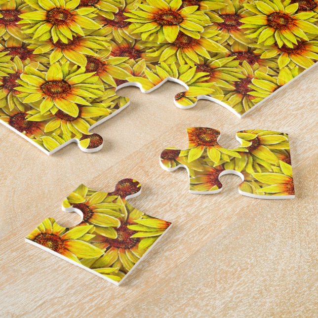 Rompecabezas de girasoles (Lado)