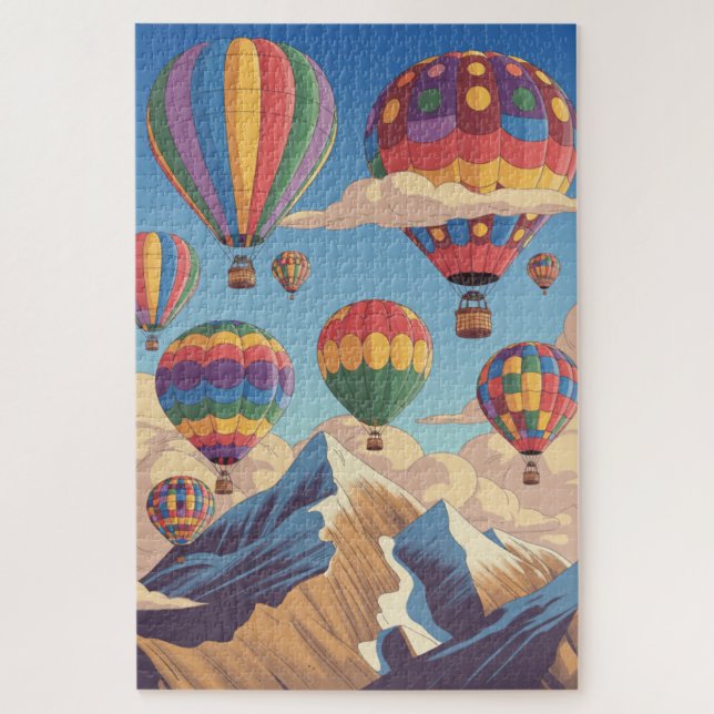 Rompecabezas de globos aerostáticos (Vertical)