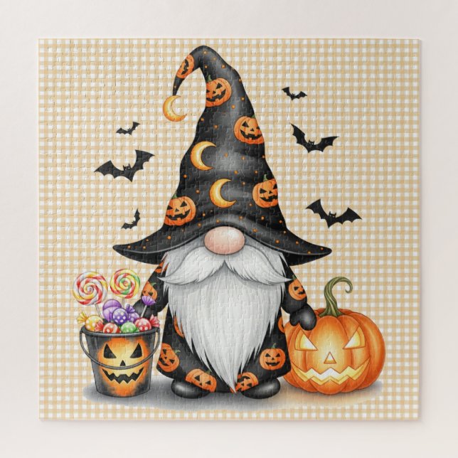 Rompecabezas de Gnome de Halloween (Vertical)