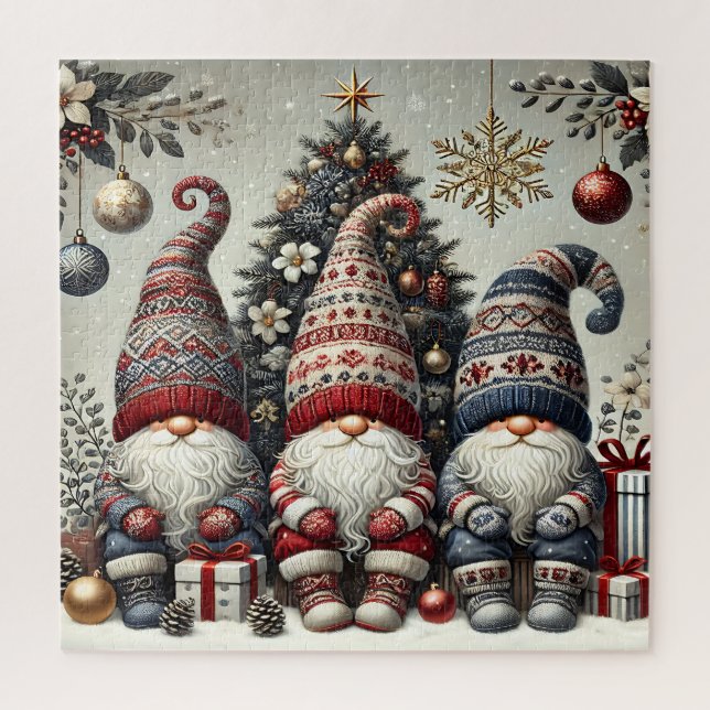 Rompecabezas de Gnomos de Navidad (Vertical)