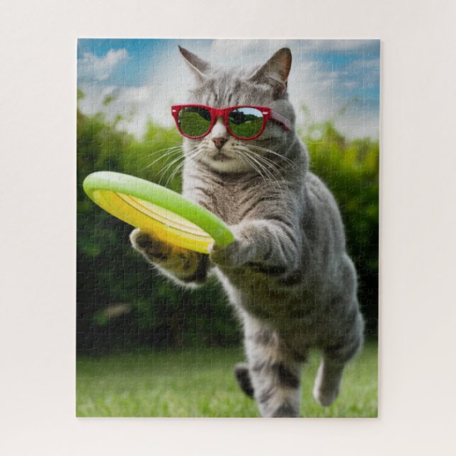 Rompecabezas de golf en disco de Tabby (Vertical)