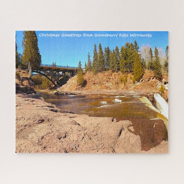 Rompecabezas de Gooseberry Falls Minnesota (Horizontal)
