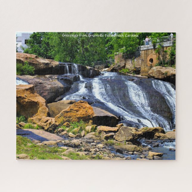Rompecabezas de Greenville Falls Carolina del Sur (Horizontal)