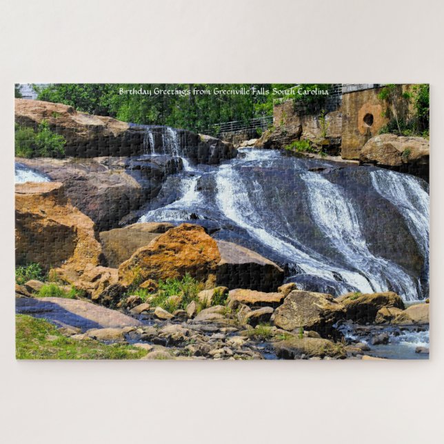 Rompecabezas de Greenville Falls Carolina del Sur (Horizontal)