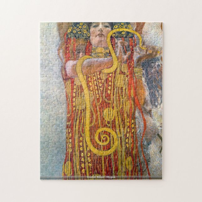 Rompecabezas de Gustavo Klimt - de Hygeia (Vertical)