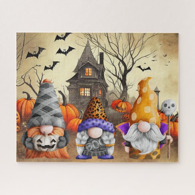 Rompecabezas de Halloween de Gnomes (Horizontal)