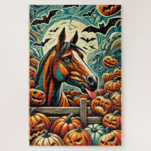 Rompecabezas de Halloween Horse 1000 Piece