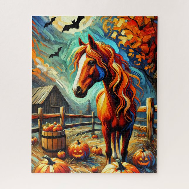 Rompecabezas de Halloween Horse 500 Piece (Vertical)