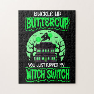 Rompecabezas de Halloween Witch Switch Buckle Up B