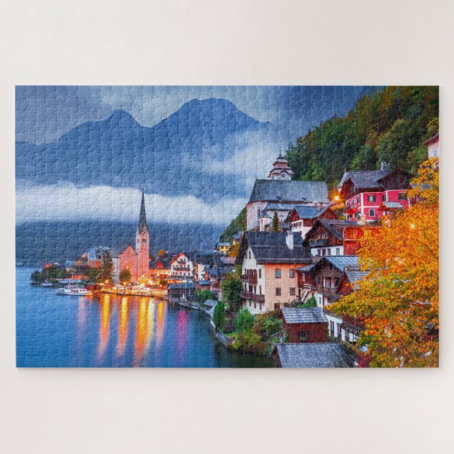 Rompecabezas de Hallstatt Austria (Horizontal)