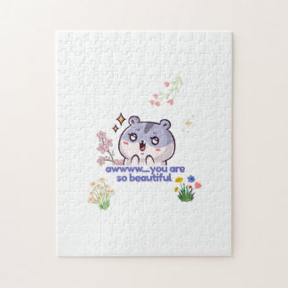 Rompecabezas de hamster con estética adorable