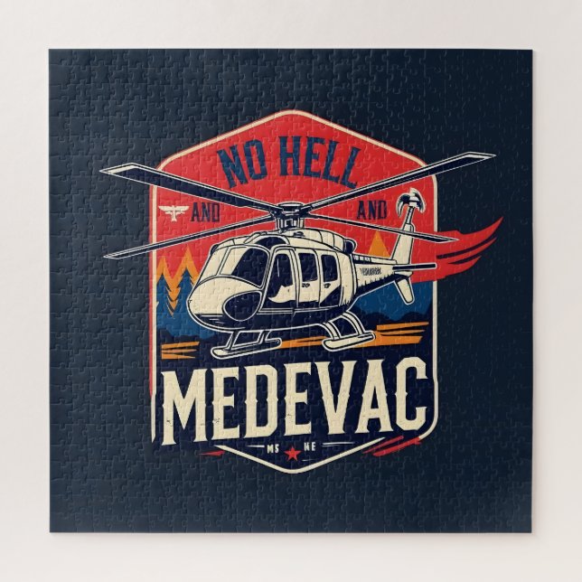 Rompecabezas de Helicópteros Héroes de Medevac (Vertical)