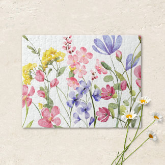 Rompecabezas de hermosas flores silvestres