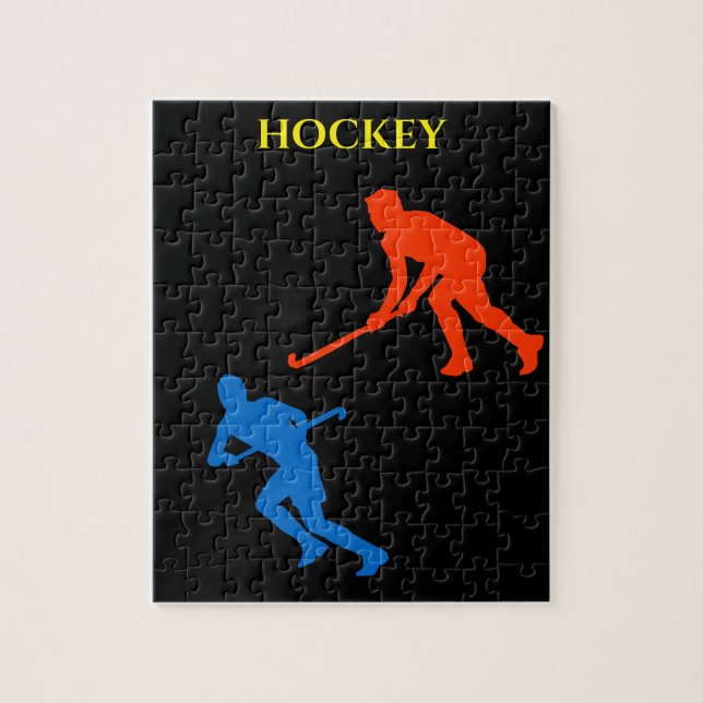 Rompecabezas de hockey. (Vertical)
