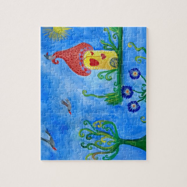 Rompecabezas de hongos con caja de regalo (Vertical)