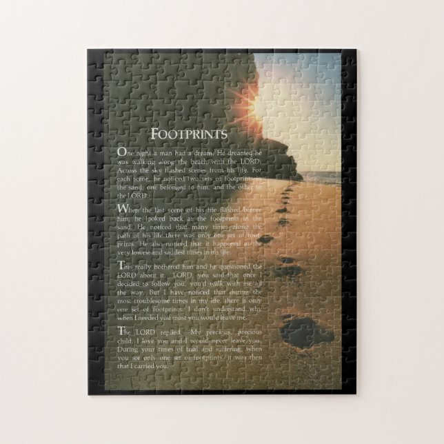 Rompecabezas de huellas (Vertical)