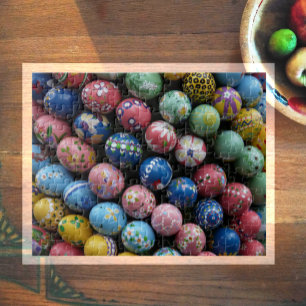 Rompecabezas de Huevo de Pascua pintado a mano