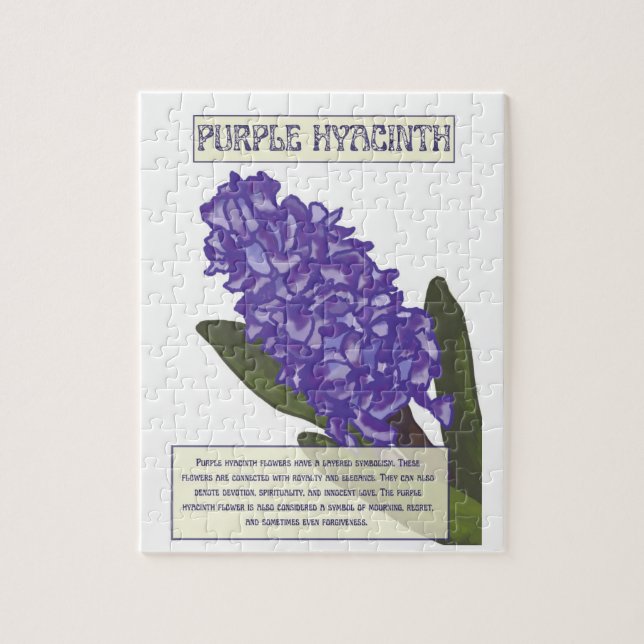 Rompecabezas de Hyacinis Morado (Vertical)