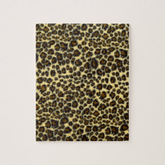 Rompecabezas de impresión de leopardo