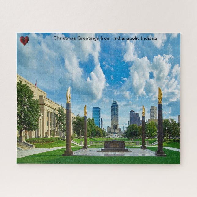Rompecabezas de Indianapolis Indiana (Horizontal)