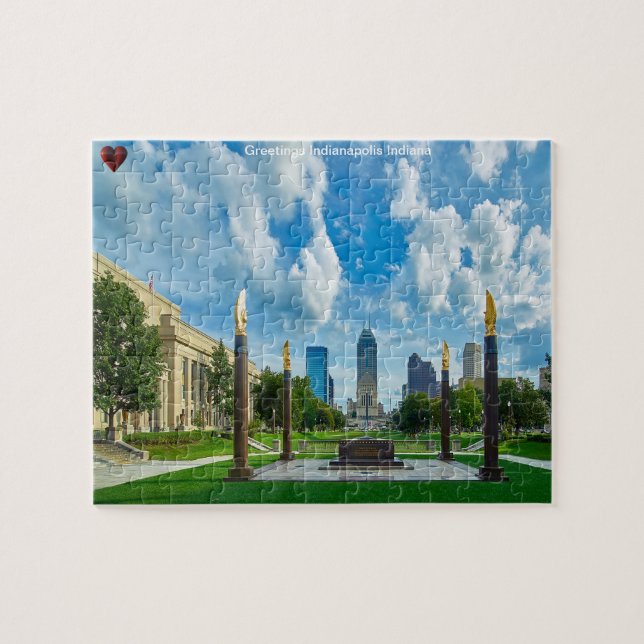Rompecabezas de Indianapolis Indiana (Horizontal)