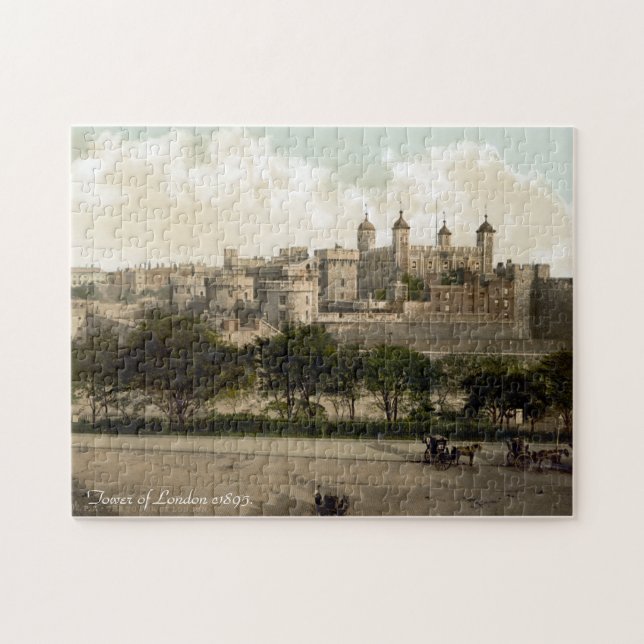 Rompecabezas de Inglaterra del vintage, torre de (Horizontal)