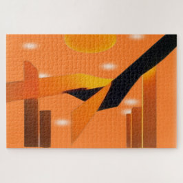 Rompecabezas de inspiración naranja