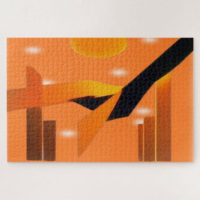 Rompecabezas de inspiración naranja (Horizontal)