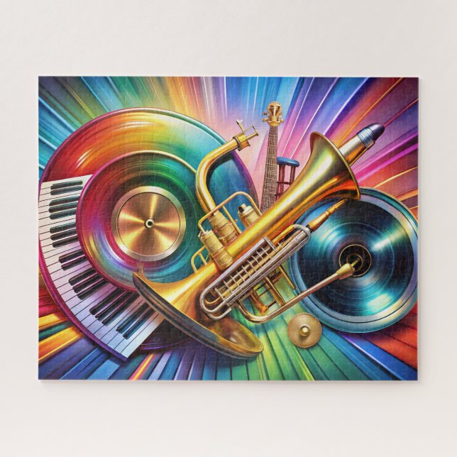 Rompecabezas de instrumentos musicales (Horizontal)