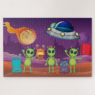 Rompecabezas de Invasión de Alien Espacial