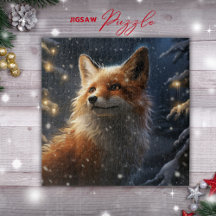 Rompecabezas de invierno de Fox Jigsaw