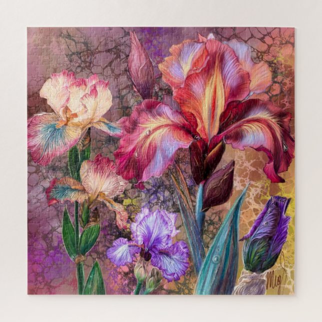 Rompecabezas de Iris Coloridos (Vertical)