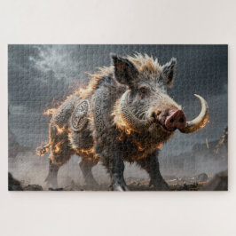Rompecabezas de Jabalí Animal Espiritual Celta