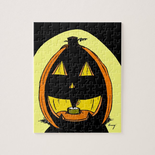 Rompecabezas de Jack o' Lantern (Vertical)