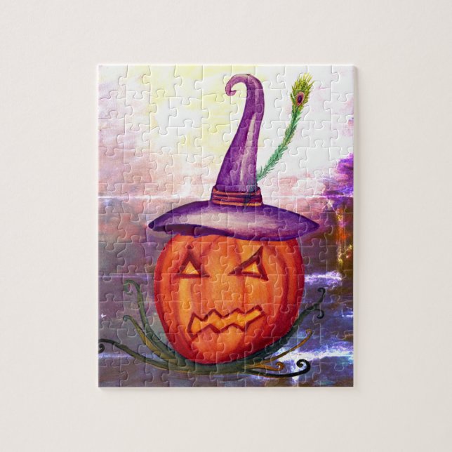 Rompecabezas de Jack o lantern Halloween (Vertical)