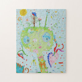 Rompecabezas de jardín interior